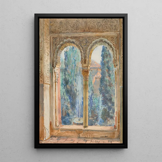 Francis Luis Mora - View of a courtyard.webp