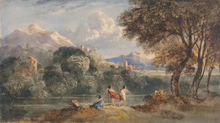 Francis Oliver Finch - Classical Landscape with Figures.webp