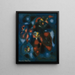 Abstrakt - Francis Picabia — inramlat konstverk på väggen