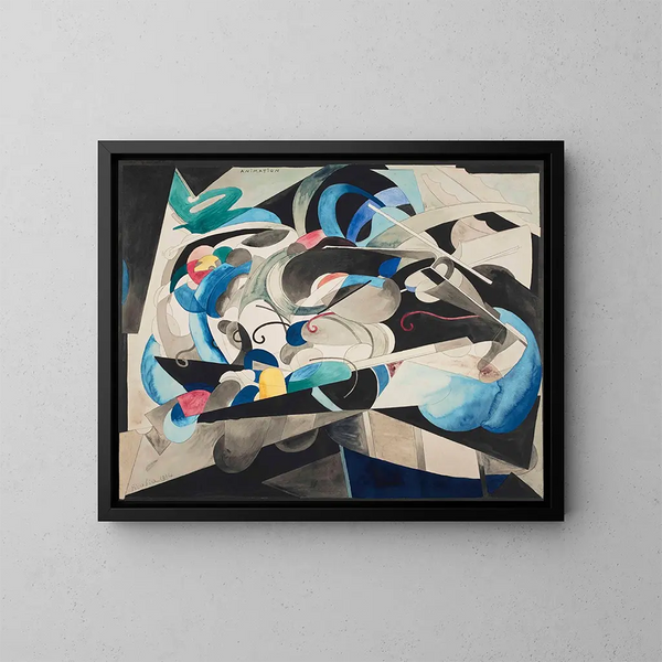 Animation - Francis Picabia — inramlat konstverk på väggen