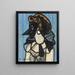 Femme au masque - Francis Picabia — inramlat konstverk på väggen