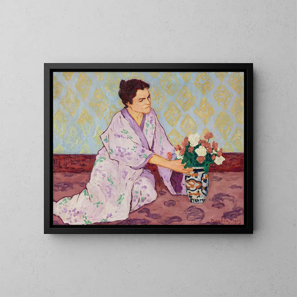 Le bouquet de Saint-Tropez - Francis Picabia — inramlat konstverk på väggen