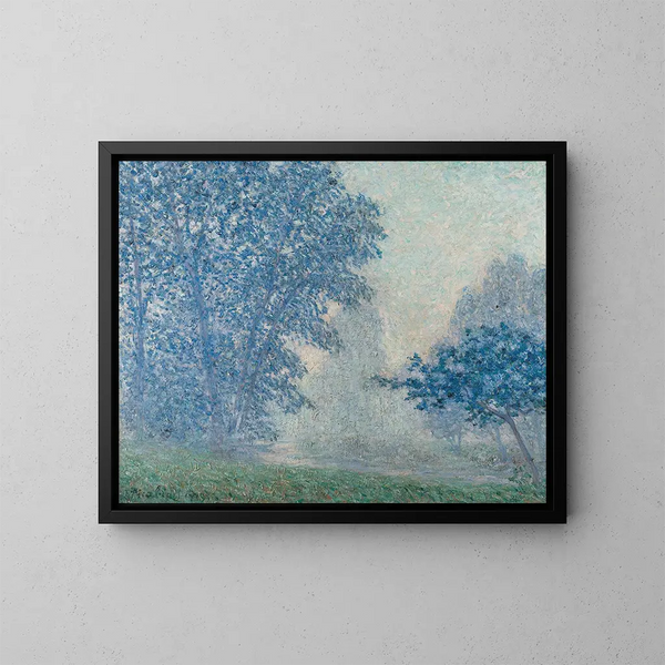 Lever du soleil dans la brume à Montigny - Francis Picabia — inramlat konstverk på väggen