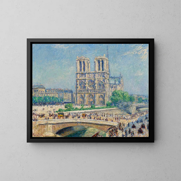 Notre-Dame under solens påverkan - Francis Picabia — inramlat konstverk på väggen