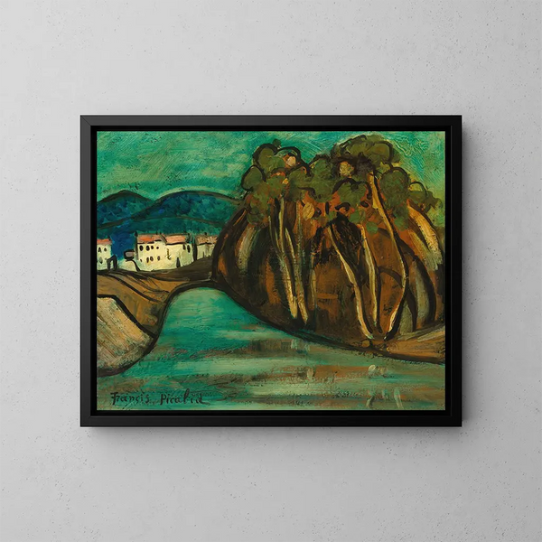 Landskap - Francis Picabia — inramlat konstverk på väggen