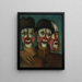 Tre mimare - Francis Picabia — inramlat konstverk på väggen