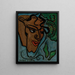 Tête de faune - Francis Picabia — inramlat konstverk på väggen
