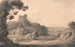Château d'Oakhampton - Francis Towne — vy av konstverket