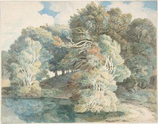 Francis Towne - Trees by the Lake Peamore Park near Exeter Devon.webp
