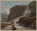 Cascade mellan Chiavenna och berget Splügen - Francis Towne — vy av konstverket