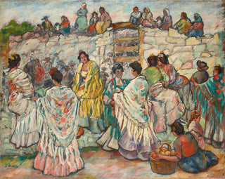 Francisco Iturrino - Manolas outside the bullring.webp