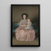 Comtesse d'Altamira och hennes dotter María Agustina - Francisco de Goya — inramlat konstverk på väggen