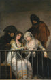 Majas sur un balcon - Francisco de Goya — vy av konstverket