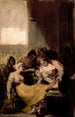 Sainte Isabelle du Portugal som botar en sjuk kvinnas sår - Francisco de Goya — vy av konstverket