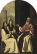 Saint Jérôme med Sainte Paule och Sainte Eustochium - Francisco de Zurbarán och Atelier — vy av konstverket