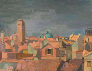 Franciszek Bartoszek - View of an Italian city.webp