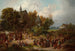 Fête de l'église à la campagne - Franciszek Kostrzewski — vy av konstverket