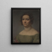 Portrait de Karolina Schultz - Franciszek Ksawery Lampi — inramlat konstverk på väggen