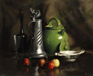 Franck Antoine Bail - Stillleben mit Krgen und Obst.webp