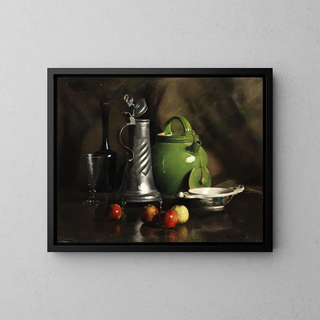 Franck Antoine Bail - Stillleben mit Krgen und Obst.webp