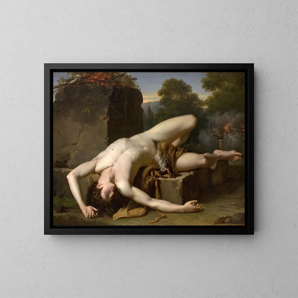 La Mort d'Abel - François-Xavier Fabre — inramlat konstverk på väggen