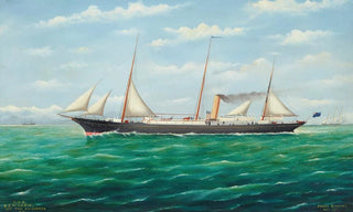 Frank Barnes - NZG SS Hinemoa off the Kaikouras NZ.webp