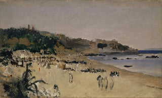 Frank Buchser - On the Beach at Tangier.webp