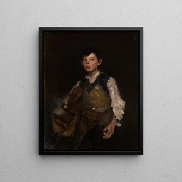 Le garçon siffleur - Frank Duveneck — inramlat konstverk på väggen