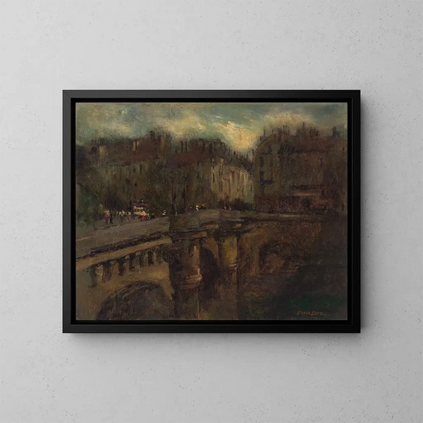L'Heure bleue à Paris - Frank Edwin Scott — inramlat konstverk på väggen