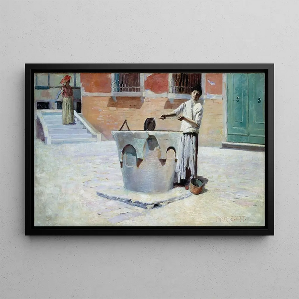 Frank Edwin Scott - Scene Italienne pres de la Fontaine.webp