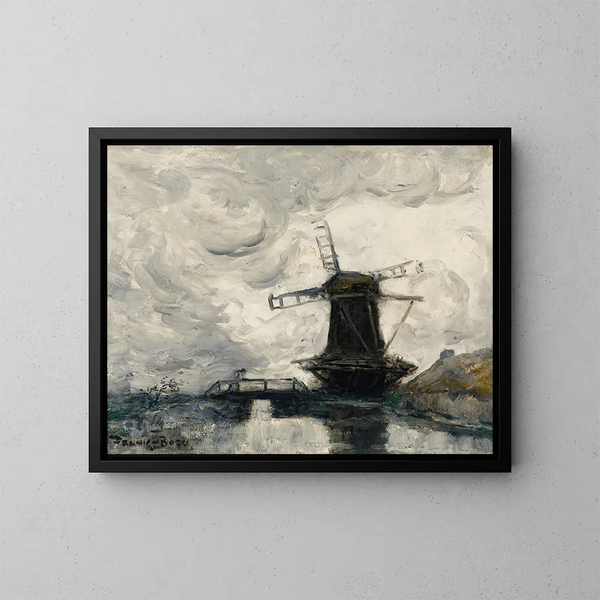 Le Moulin - Frank Myers Boggs — inramlat konstverk på väggen