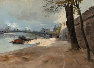 Frank Myers Boggs - Un quai prs de Pont des SaintsPres.webp