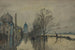 Vue de la Seine pendant les inondations - Frank Myers Boggs — vy av konstverket