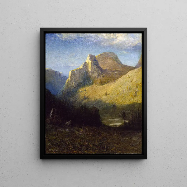 Castle Creek Canyon, Dakota du Sud - Franklin De Haven — inramlat konstverk på väggen