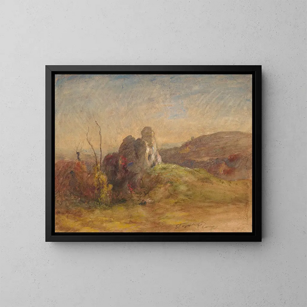 Landskap - François-Auguste Ravier — inramlat konstverk på väggen