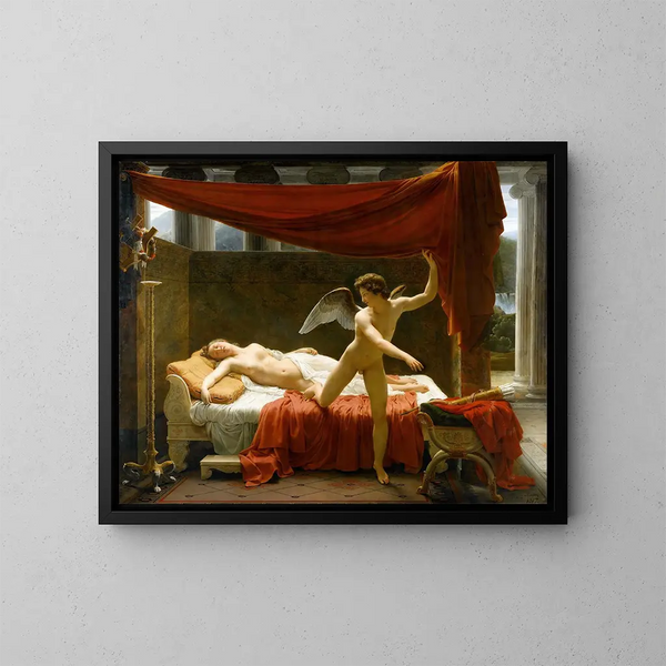 Cupid och Psyche - François-Édouard Picot — inramlat konstverk på väggen