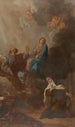 La Vierge plaçant Sainte Thérèse d'Avila under Saint Josephs skydd - François-Guillaume Ménageot — vy av konstverket