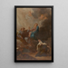 La Vierge plaçant Sainte Thérèse d'Avila under Saint Josephs skydd - François-Guillaume Ménageot — inramlat konstverk på väggen