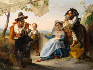 FranoisJoseph Navez - An Italian scene the flute player.webp