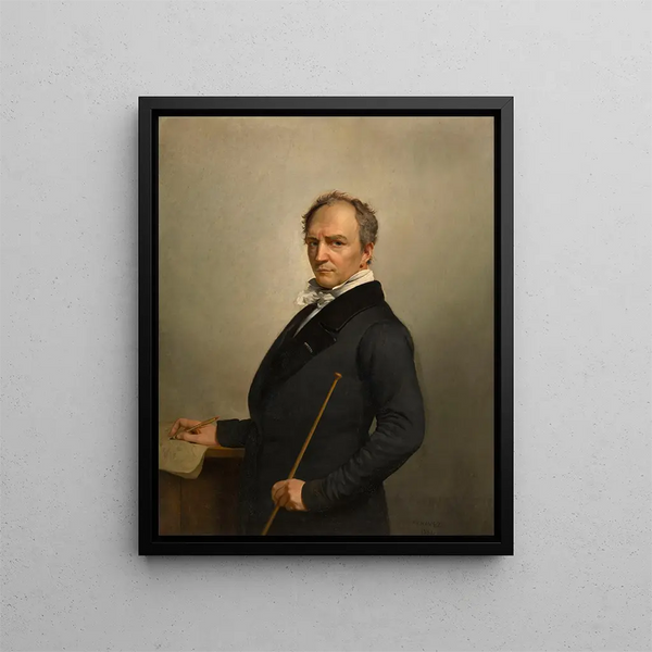 Självporträtt - François-Joseph Navez — inramlat konstverk på väggen