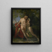 La nymphe Salmacis och Hermaphrodite - François-Joseph Navez — inramlat konstverk på väggen