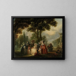 FranoisLouisJoseph Watteau - Assemble dans un parc.webp
