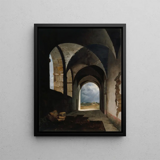 FranoisMarius Granet - Effet de lumire dans les ruines.webp