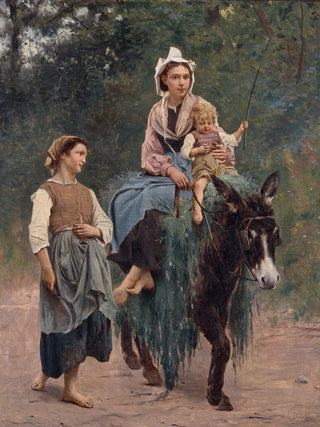 Franois Alfred Delobbe - Italian Peasant Family.webp