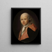 porträttet av abbé Athanase Auger 1734-1792 filolog och författare - François Bonneville — inramlat konstverk på väggen