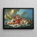 Arion sur le dauphin - François Boucher — inramlat konstverk på väggen