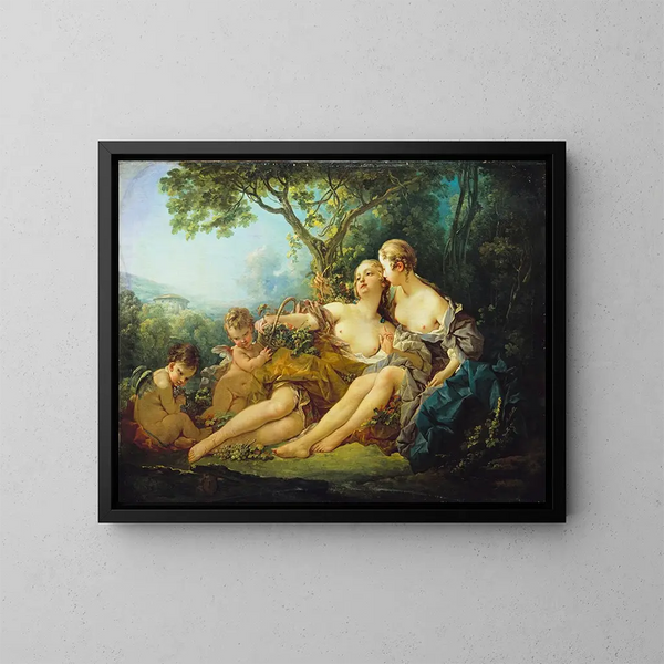 Erigone vaincue - François Boucher — inramlat konstverk på väggen