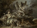 Hagar och Ismael i öknen med ängeln - François Boucher — vy av konstverket
