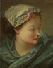 Tête de jeune femme - François Boucher — vy av konstverket