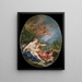 Jupiter och Callisto - François Boucher — inramlat konstverk på väggen